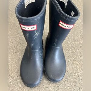 Hunter Kids Navy Waterproof Rain Boots